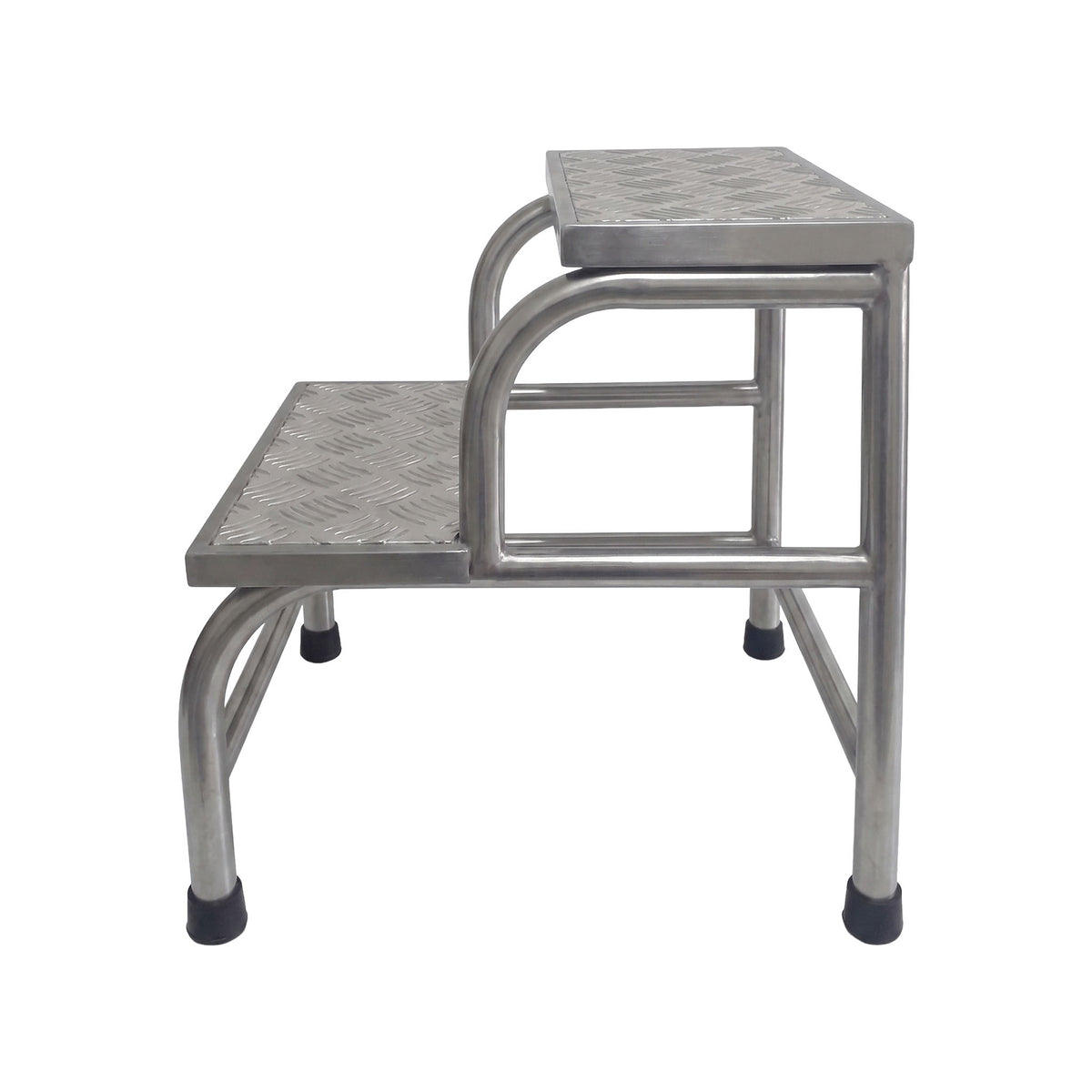 Escada Hospitalar 2 Degraus em Aço Inox