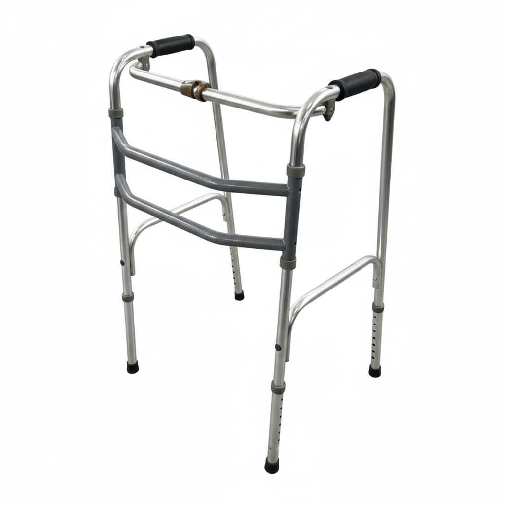 Aluguel - Andador de Alumínio Fixo, Móvel e Articulado 3 em 1