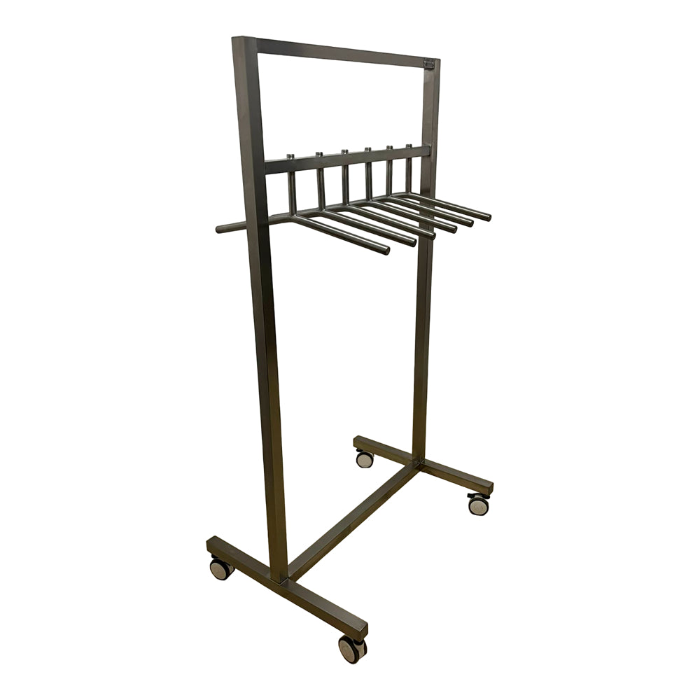 Cabideiro Móvel com Rodinhas em Aço Inox 304