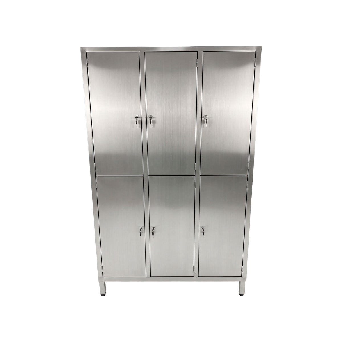 Armário Vestiário em Aço Inox com 6 Portas