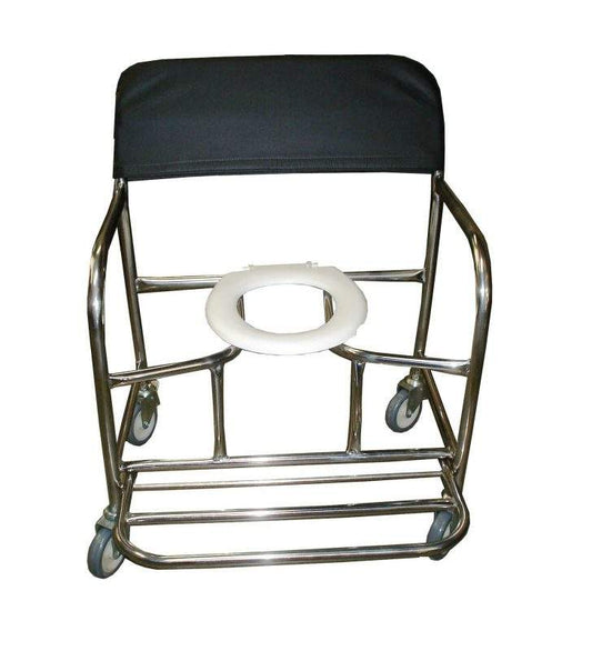 Aluguel - Cadeira de Banho em Aço Inox - Até 250 kg