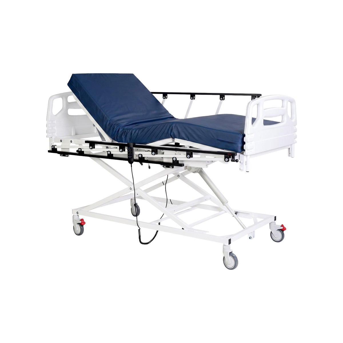 Cama Desmontável Motorizada com Elevação, Grade de Proteção