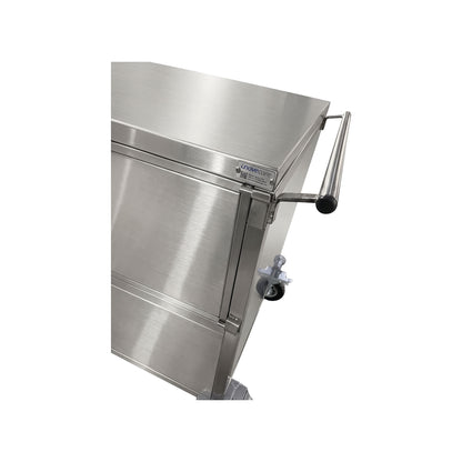 Carro para Transporte em Aço Inox com Rodas Pneumáticas