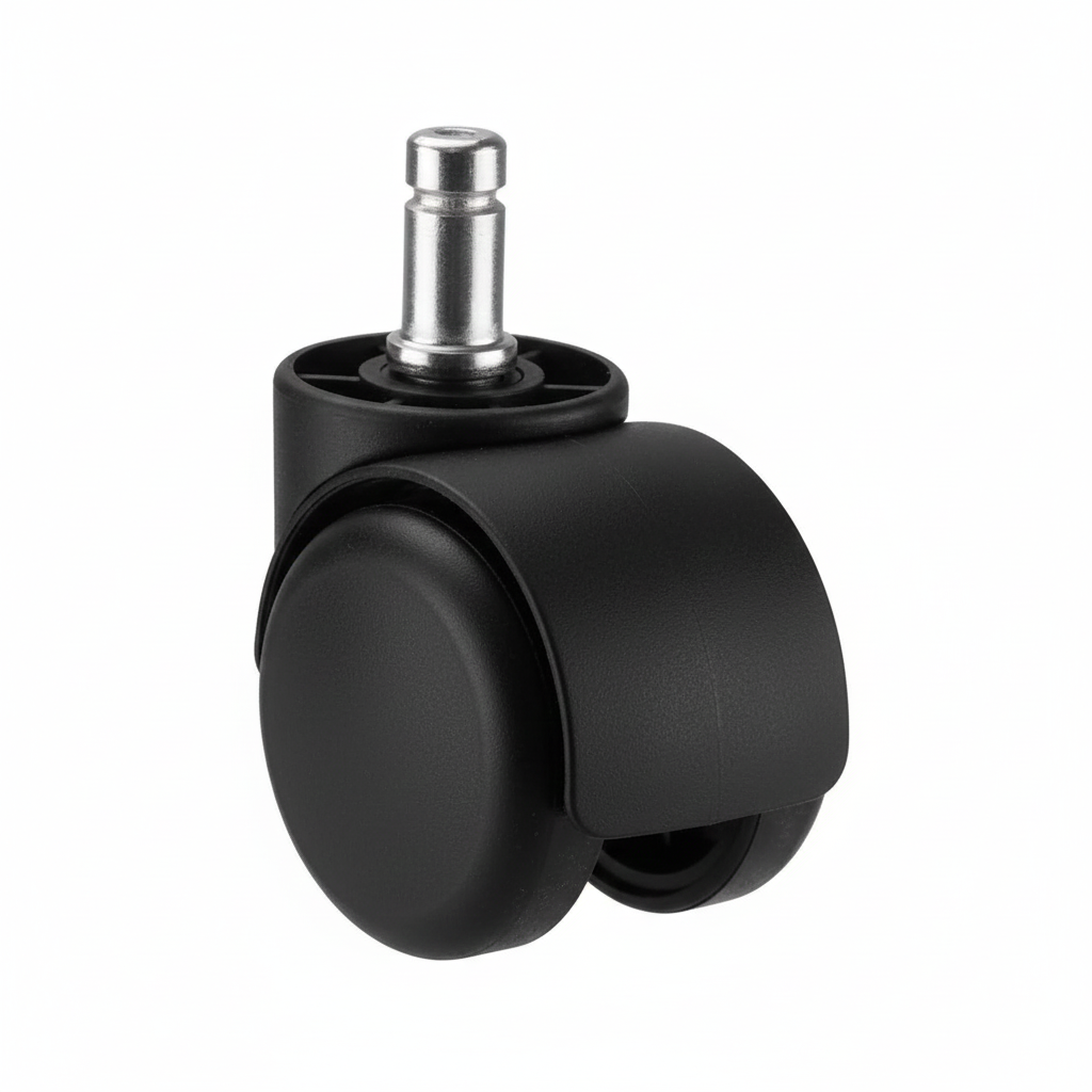 Rodízio em Nylon para Cadeira de Escritório - Kit com 5 Unidades