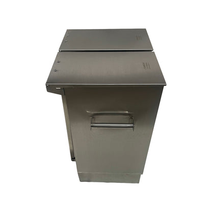 Lixeira Dupla com Pedal em Aço Inox 304