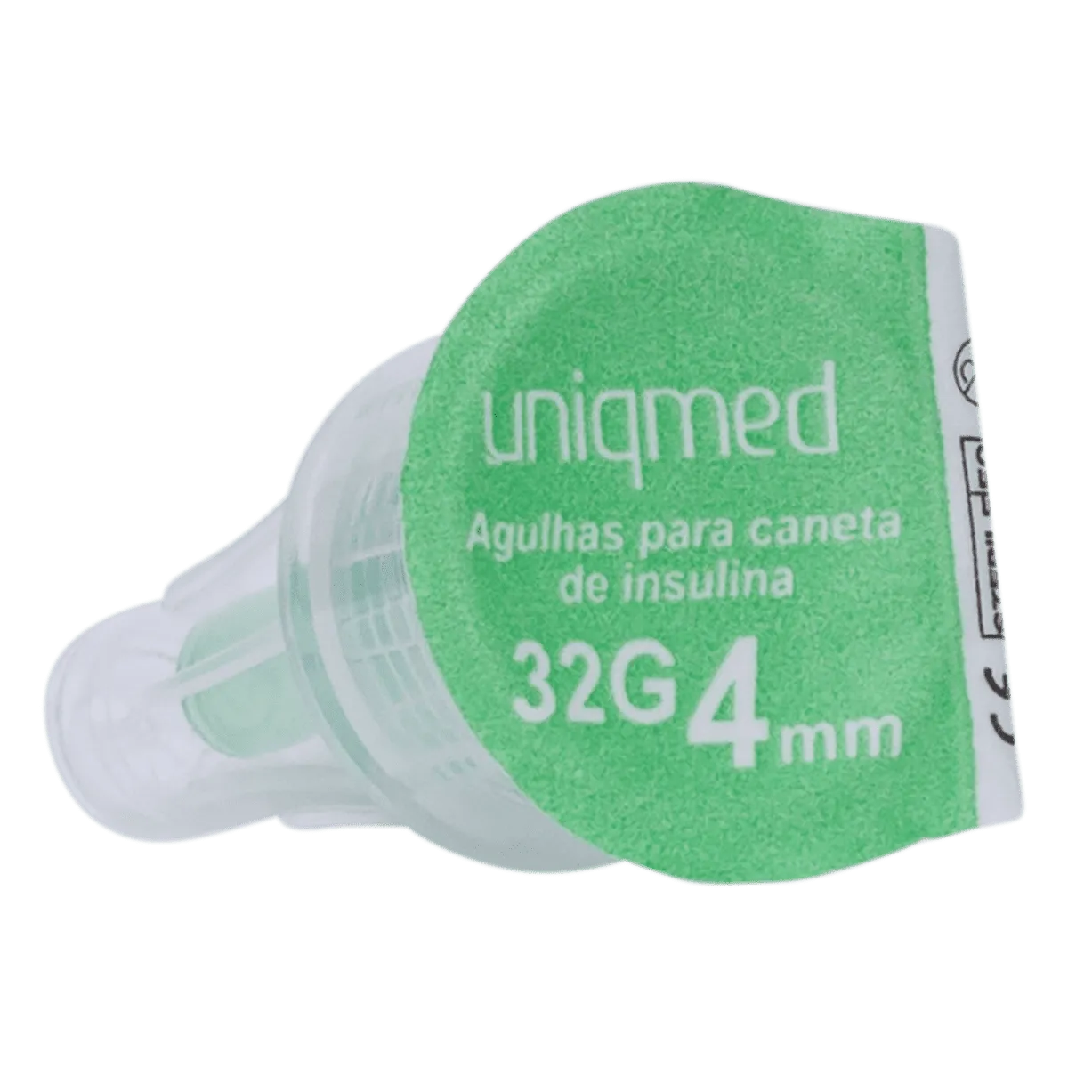 Agulha para Caneta de Insulina Uniqmed 4mm x 32G (0,23mm) - Caixa com 100 unidades