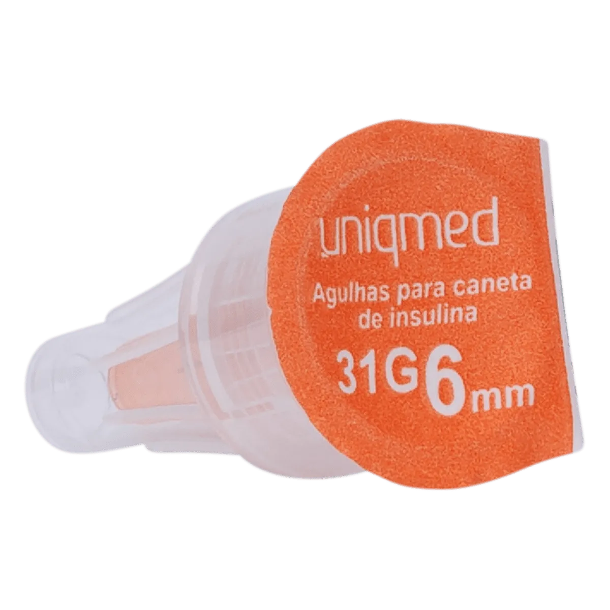 Agulha para Caneta de Insulina Uniqmed 6mm x 31G (0,25mm) - Caixa com 100 unidades