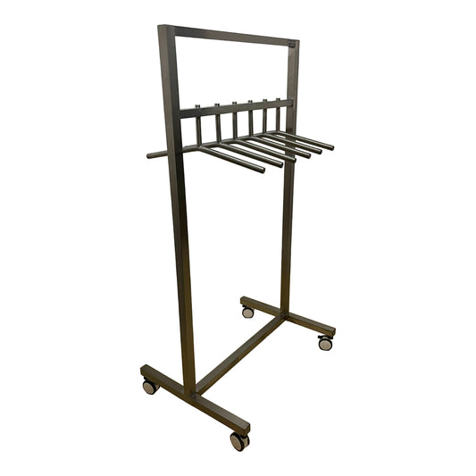 Cabideiro Móvel com Rodinhas em Aço Inox 304