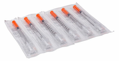 Seringa para Insulina Uniqmed 1mL – Agulha 5mm x 0,23mm - Caixa com 100 unidades